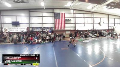 95 lbs Quarterfinal - Laker Nau Rarick, Westlake vs Cozette Jordan, Ravage Wrestling Club