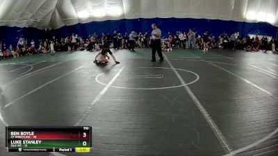 110 lbs Round 1 (6 Team) - Ben Boyle, CP Wrestling vs Luke Stanley, Silo WC