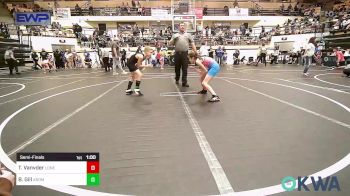 80 lbs Semifinal - Temperance Vanvder, Lone Grove Takedown Club vs Bryor Gill, ARDMORE TAKEDOWN CLUB