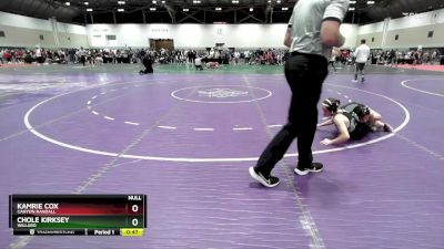 100 lbs Cons. Round 5 - Chole Kirksey, Willard vs Kamrie Cox, Canyon Randall