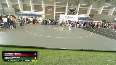 100 lbs Quarterfinal - Johanna Thomas, Mat Demon WC vs Briella Portrey, Mat Demon WC