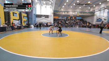 106 lbs Cons. Round 2 - Will Socorso, Salesianum vs Natalie Radecki, Caravel Academy