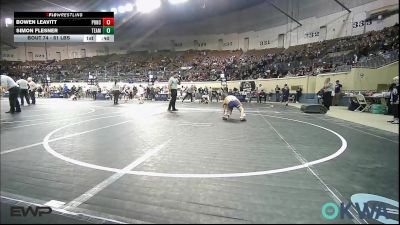 61 lbs Consi Of 8 #1 - Bowen Leavitt, Ponca City Wildcat Wrestling vs Simon Flesner, Team Tulsa Wrestling Club