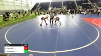 137 lbs Quarterfinal - Hunter Hancock, Chain Gang vs Derrick VanDellen, Nucla Mustangs