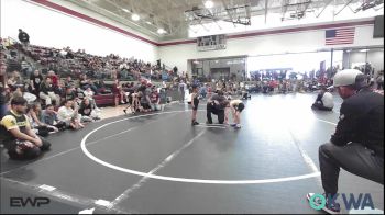 43 lbs Consi Of 8 #1 - Malakai King, OKC Saints Wrestling vs Luis Verduzco, Ponca City Wildcat Wrestling