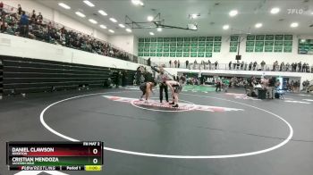 190 lbs Cons. Round 2 - Daniel Clawson, Riverton vs Cristian Mendoza, Jackson Hole