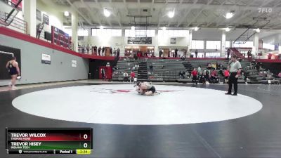 125 lbs Cons. Round 4 - Trevor Hisey, Indiana Tech vs Trevor Wilcox, Thomas More