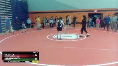 132 lbs Round 3 - Mariana Bowen, Rossview vs Jacee Cox, Mayhem Wrestling Club