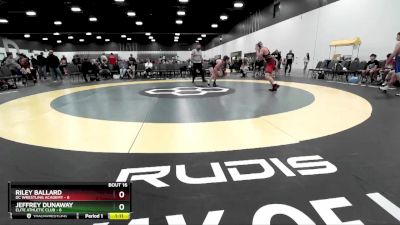 112 lbs Placement Matches (8 Team) - Jeffrey Dunaway, Elite Athletic Club vs Riley Ballard, DC Wrestling Academy