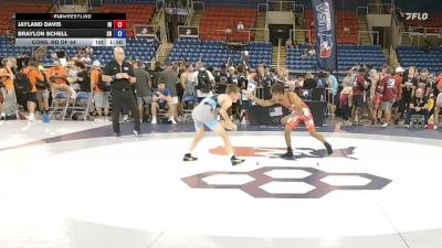 100 lbs Cons. Rd Of 64 - Jayland Davis, IN vs Braylon Schell, SD