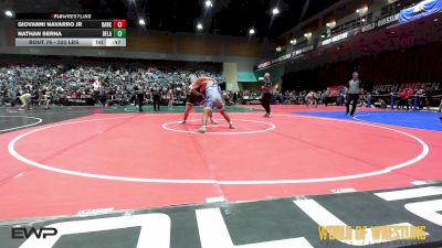 220 lbs Consi Of 16 #2 - Giovanni Navarro Jr, Dark Knights Wrestling Club vs Nathan Serna, Delano Diablos