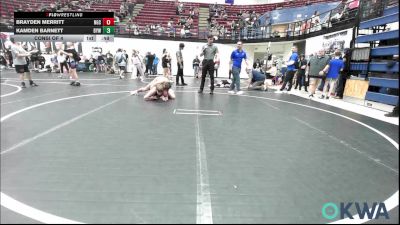 120 lbs Consi Of 4 - Brayden Merritt, Norman Grappling Club vs Kamden Barnett, Bristow Elementary Wrestling Club
