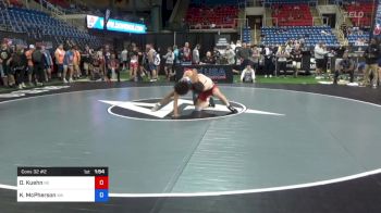 145 lbs Cons 32 #2 - Orrin Kuehn, Nebraska vs Kingston McPherson, Washington