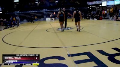 155 lbs Quarterfinal - Madisen Nash, Lyon College vs Kimberly Carlin, Colorado Mesa University