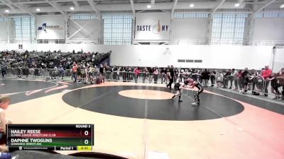 50-54 lbs Round 3 - Hailey Reese, Elmira Junior Wrestling Club vs Daphne Twoguns, Gowanda Wrestling