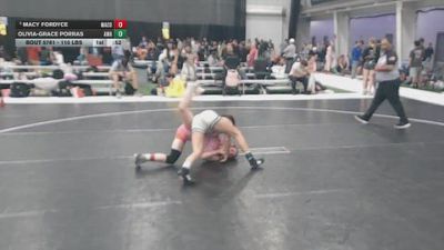 110 lbs Cons. Rd Of 16 - Macy Fordyce, Maurer Coughlin vs Olivia-Grace Porras, Arete Wrestling Academy