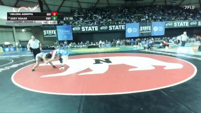 Girls 3A 155 lbs Champ. Round 2 - Helora Agrippa, University (Girls) vs Zoey Egaas, Federal Way (Girls)