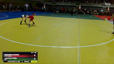 68 lbs Quarterfinal - Brennen Buker, Hutchinson vs Lincoln Foss, GSL