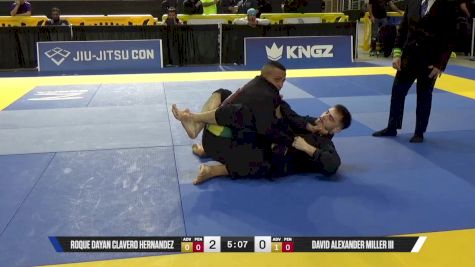 Roque Dayan Clavero Hernandez vs David Alexander Miller III 2025 Pan Jiu Jitsu IBJJF Championship