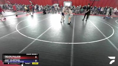 152 lbs Champ. Round 1 - Trevor Paulson, LaCrosse Area Wrestlers vs Andy Eilertson, Hudson High School Wrestling