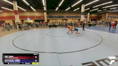 126 lbs Quarterfinal - Viet Dinh, Viper Wrestling Club vs Immanuel Gibbs, Texas Takedown Academy