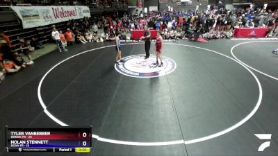 119 lbs Round 5 (10 Team) - Tyler VanBebber, SDIKWA-FR vs Nolan Stennett, OCWA-FR