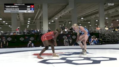 Senior Women Freestyle FS - 68 lbs Quarters - Kori Campbell, LWC Womens Wrestling Club vs Brooklyn Hays, USOPTC/ Titan Mercury Wrestling Club (TMWC)