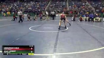 1A 145 lbs Semifinal - Kole Lambert, East Wilkes vs Johnathan Cable, Avery County