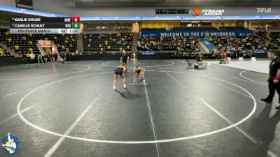 125 lbs 5th Place Match - Camille Schult, Waverly-Shell Rock vs Karlie Kruse, Ankeny