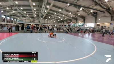 110 lbs Cons. Semi - Destiny Mireles, El Paso Supers Wrestling Club vs Tkyuh Salazar, Wesley Club Wrestling