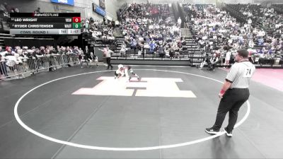 5A 126 lbs Cons. Round 1 - Leo Wright, Viewmont vs Ryder Christensen, Wasatch