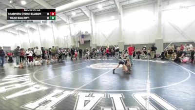 56 lbs Quarterfinal - Sage Balliett, RWC - Roy Wrestling Club vs Bradford (Ford) Ellison, Charger Wrestling Club