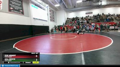 135JV Round 5 - Zoe Hebert, Eaglecrest vs Noa Brock, Vista Ridge