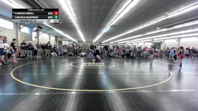86 lbs Round Of 16 - Landon Isbell, Wysox vs Lincoln Martinez, Moravia