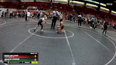 56 lbs Quarterfinal - Nash Hallman, Marlington vs Benson Downie, BYW