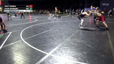 285 lbs Round Of 16 - Ricky Thomas, Oklahoma vs Lucas Stoddard, Army