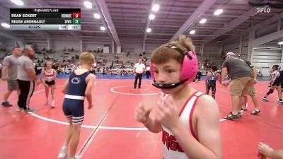 80 lbs Rr Rnd 2 - Dean Eckert, RedNose Wrestling School ES vs Riggs Arsenault, FORGE ELM 1