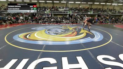285 lbs Final - Thomas Brown, Chelmsford vs Alex Bajoras, Saint John's Prep
