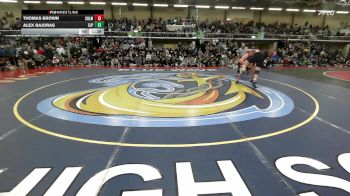 285 lbs Final - Thomas Brown, Chelmsford vs Alex Bajoras, Saint John's Prep