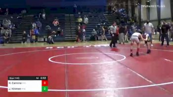 112 lbs Semifinal - Harrison Carnine, Hornets Wrestling Club vs James Hinman, South Forsyth War Wrestling