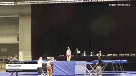 Althea Zinmer - Individual Trampoline, Midwest Training - 2021 USA Gymnastics Championships