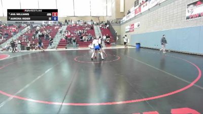 120 lbs Round 1 - Ava Williams, All In Wrestling Academy vs Aurora Rider, Kuna Klub