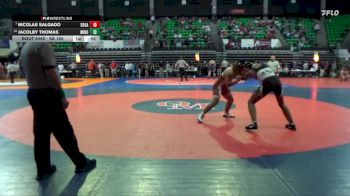 6A 165 lbs Champ. Round 1 - Nicolas Salgado, Southside Gadsden vs Jacolby Thomas, Minor