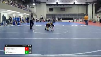 45 lbs Placement (4 Team) - Khyler Beermann, Wabasso vs Blake Timmer, Roseau