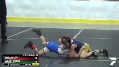 52 lbs Cons. Round 1 - Owen Nielsen, Edwardsburg WC vs Hudson Wilcox, Hudsonville WC