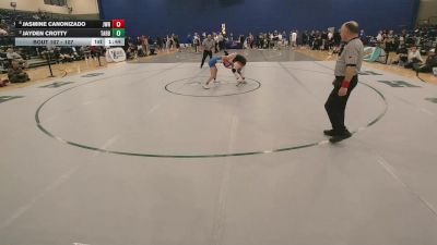 107 lbs Quarterfinal - Jayden Crotty, Tabb vs Jasmine Canonizado, James W. Robinson