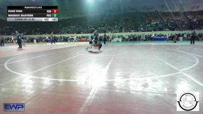 96 lbs Consi Of 16 #2 - Kase King, Verdigris vs Maddox Masters, Pryor Tigers Wrestling