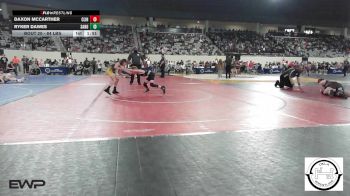 84 lbs Round Of 64 - Daxon McCarther, Clinton, Ok vs Ryker Dawes, Sand Springs Jr High