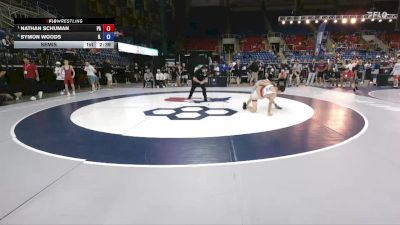 100 lbs Semis - Nathan Schuman, PA vs Symon Woods, IL