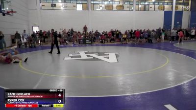 68 lbs Round 3 - Zane Gerlach, Avalanche Wrestling Association vs Ryker Cox, Curby 3 Style Wrestling Club